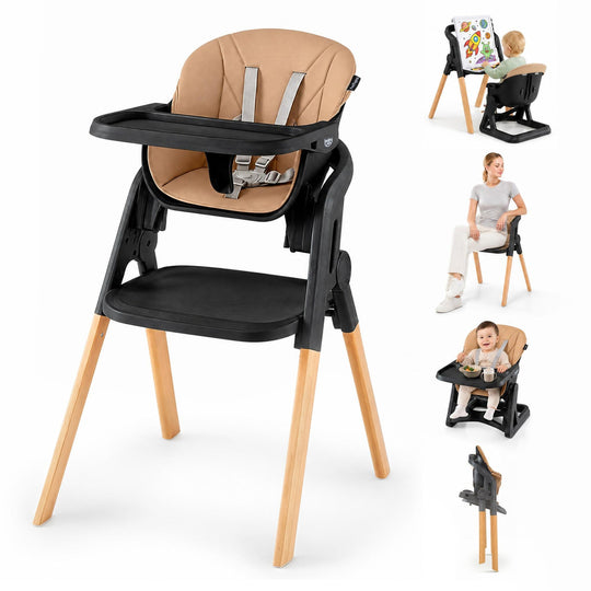 7-in-1 Convertible High Chair with Adjustable Tray
