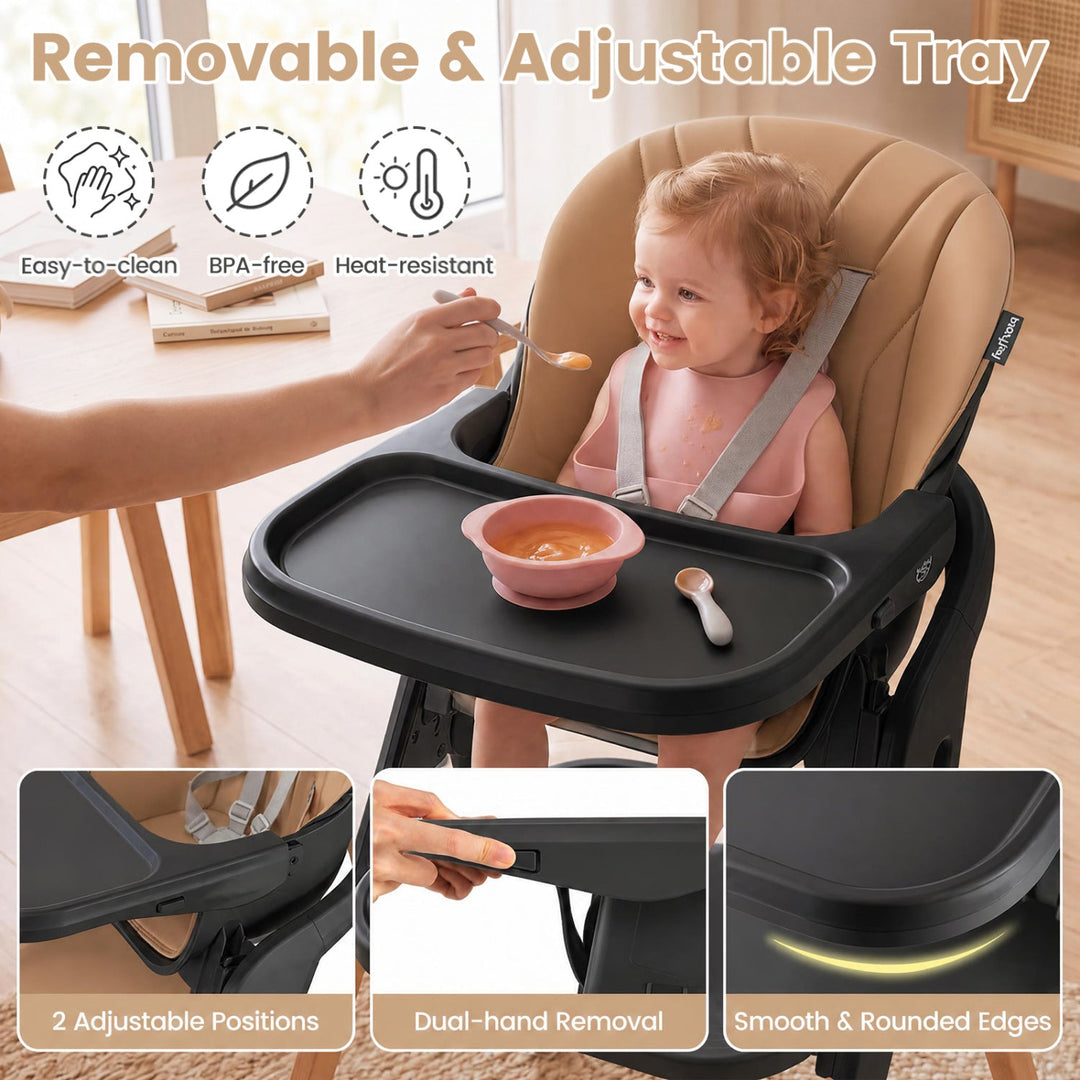 7-in-1 Convertible High Chair with Adjustable Tray
