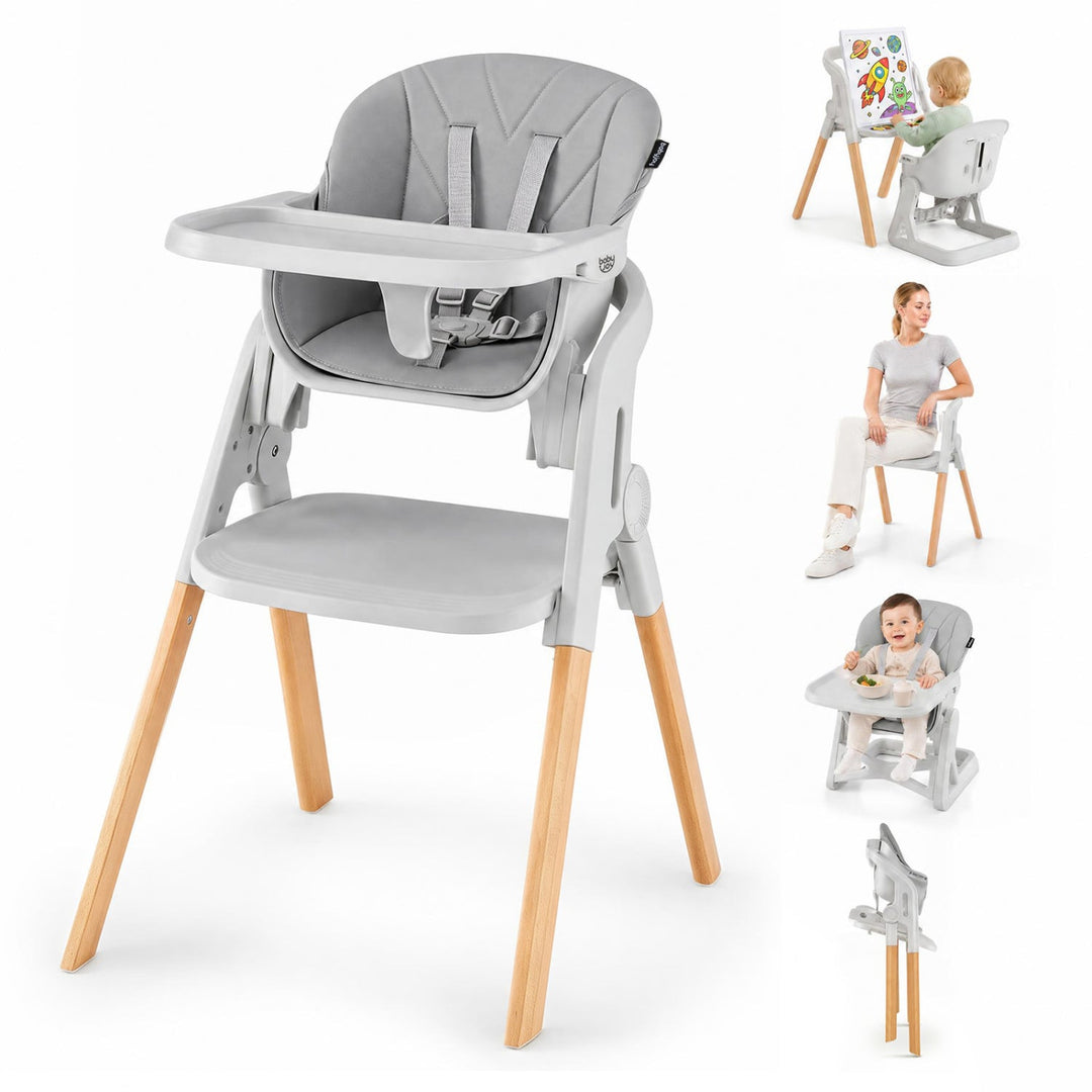 7-in-1 Convertible High Chair with Adjustable Tray