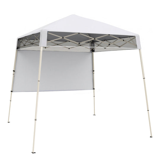 7 x 7 FT Pop-Up Canopy Tent with 1 Push Center Lock for Sports Picnic Camping