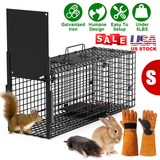 40in Live Animal Trap Cage - Humane Catch & Release
