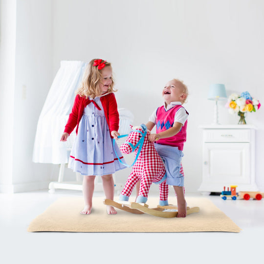 Fluffy Bedroom Rug 4Õ x 2.6Õ Anti-Skid Shaggy Area Rug Decorative Floor Carpet Mat for Nursery Bedroom Living Room