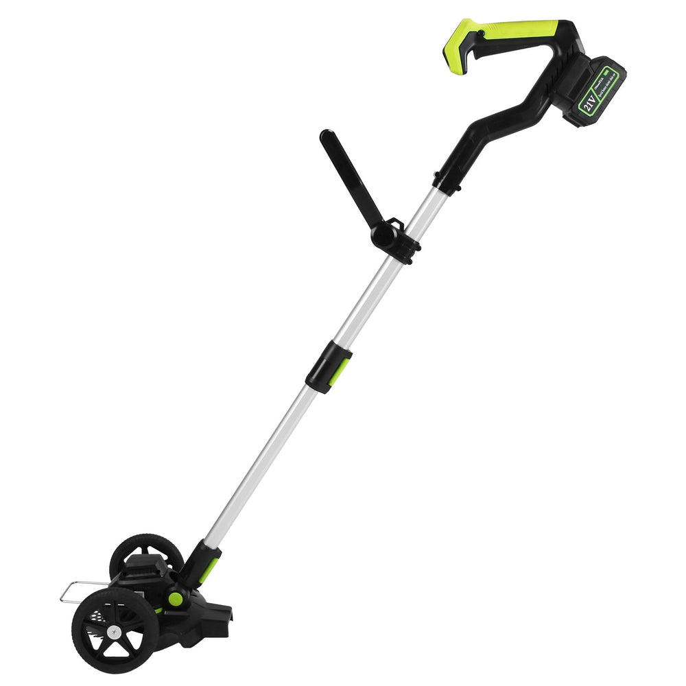 21V Electric Weed Edger Cordless String Trimmer Grass Mower Eater Bush Cutter with 16800RPM 2x 3000mAh Batteries 3.6-4.6FT Length 90¡ Rotatable Angle