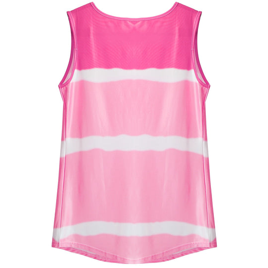 Women Tie-dye Sleeveless Tank Tops Summer Loose T Shirts Tops Button Down Shirts Vest Blouse Plus Size