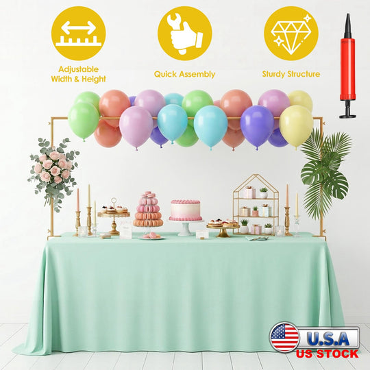 Adjustable Table Arch Stand for Balloon & Floral Decorations