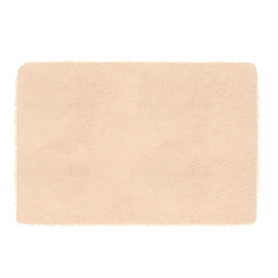 Fluffy Bedroom Rug 4Õ x 2.6Õ Anti-Skid Shaggy Area Rug Decorative Floor Carpet Mat for Nursery Bedroom Living Room