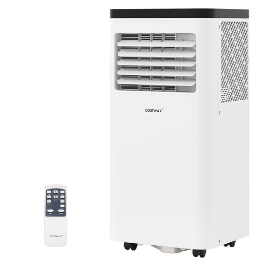 8000 BTU Portable Air Conditioner with Dehumidifier & Remote