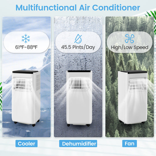 Portable Air Conditioner 8000 BTU with Remote Control