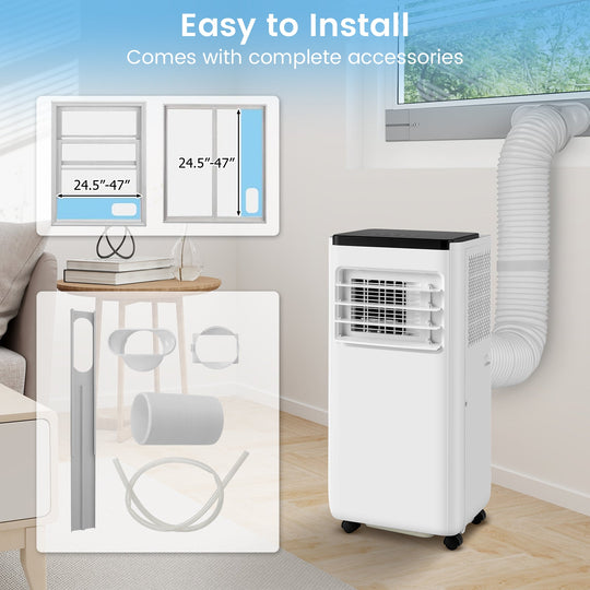 Portable Air Conditioner 8000 BTU with Remote Control
