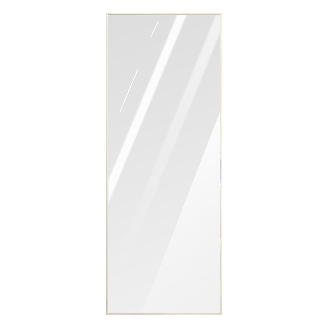 Full Length Mirror 67x25.6in Aluminum Alloy Wall Mirror Free Standing Floor Mirror Hanging Leaning Against Wall for Dressing Bedroom Living Room