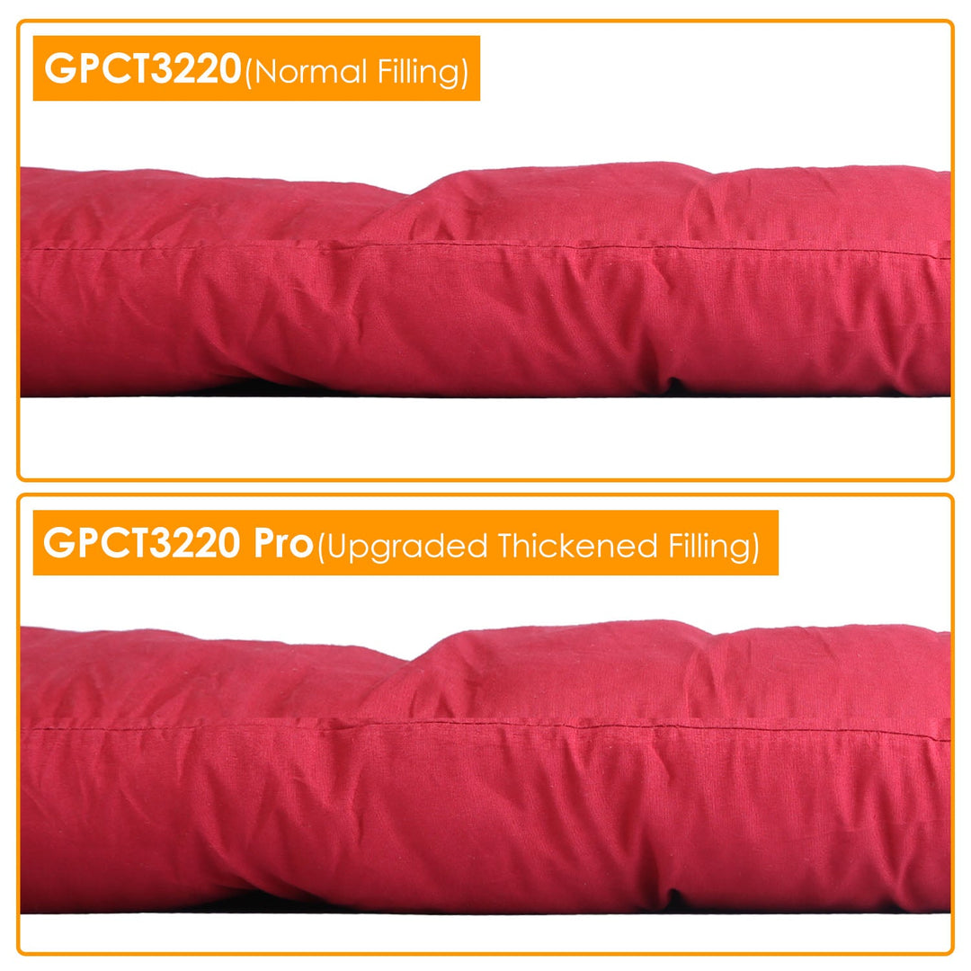 66.92x22.04in Thickened Chaise Lounger Cushion Recliner Rocking Chair Sofa Mat Deck Chair Cushion