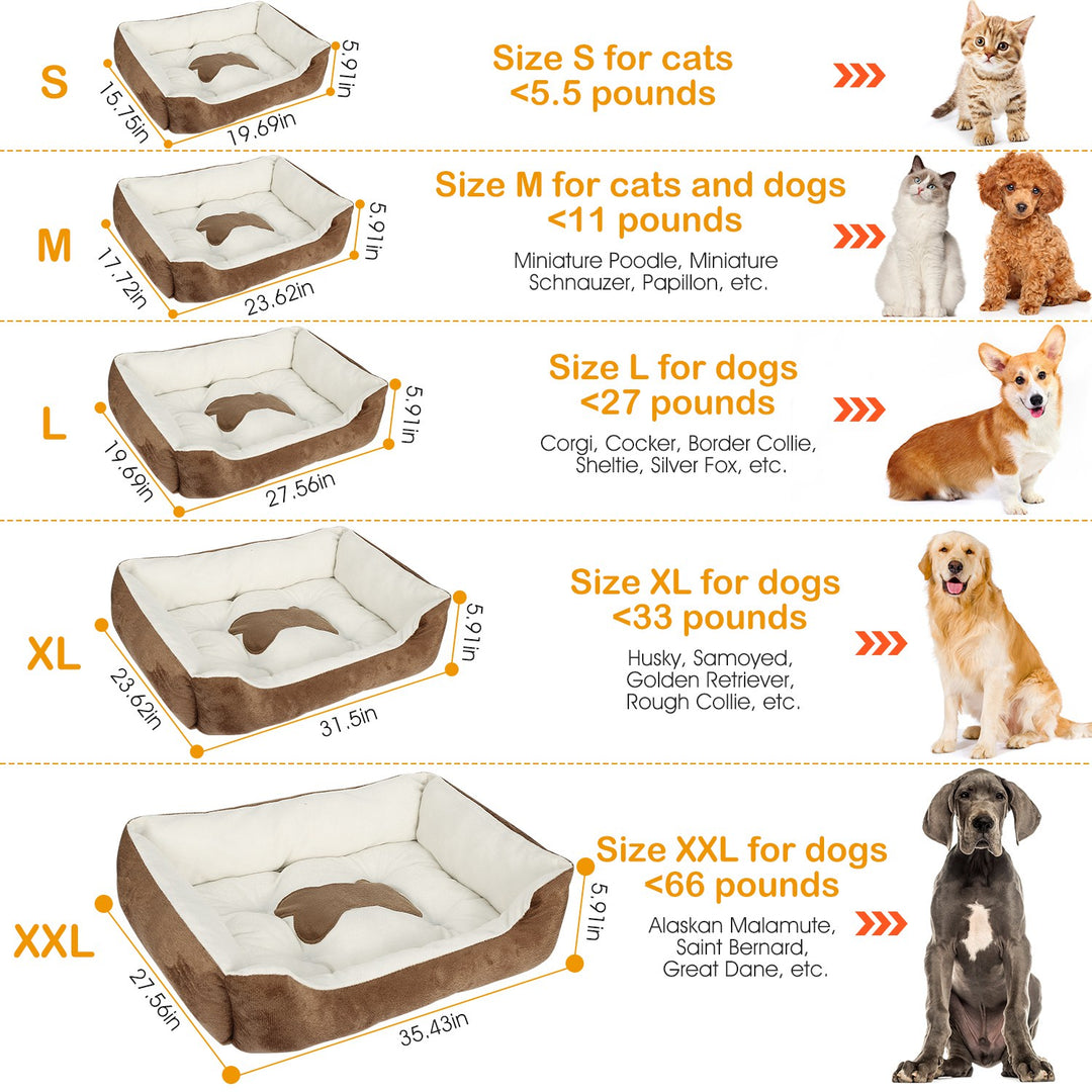 GBruno Pet Dog Bed Soft Warm Fleece