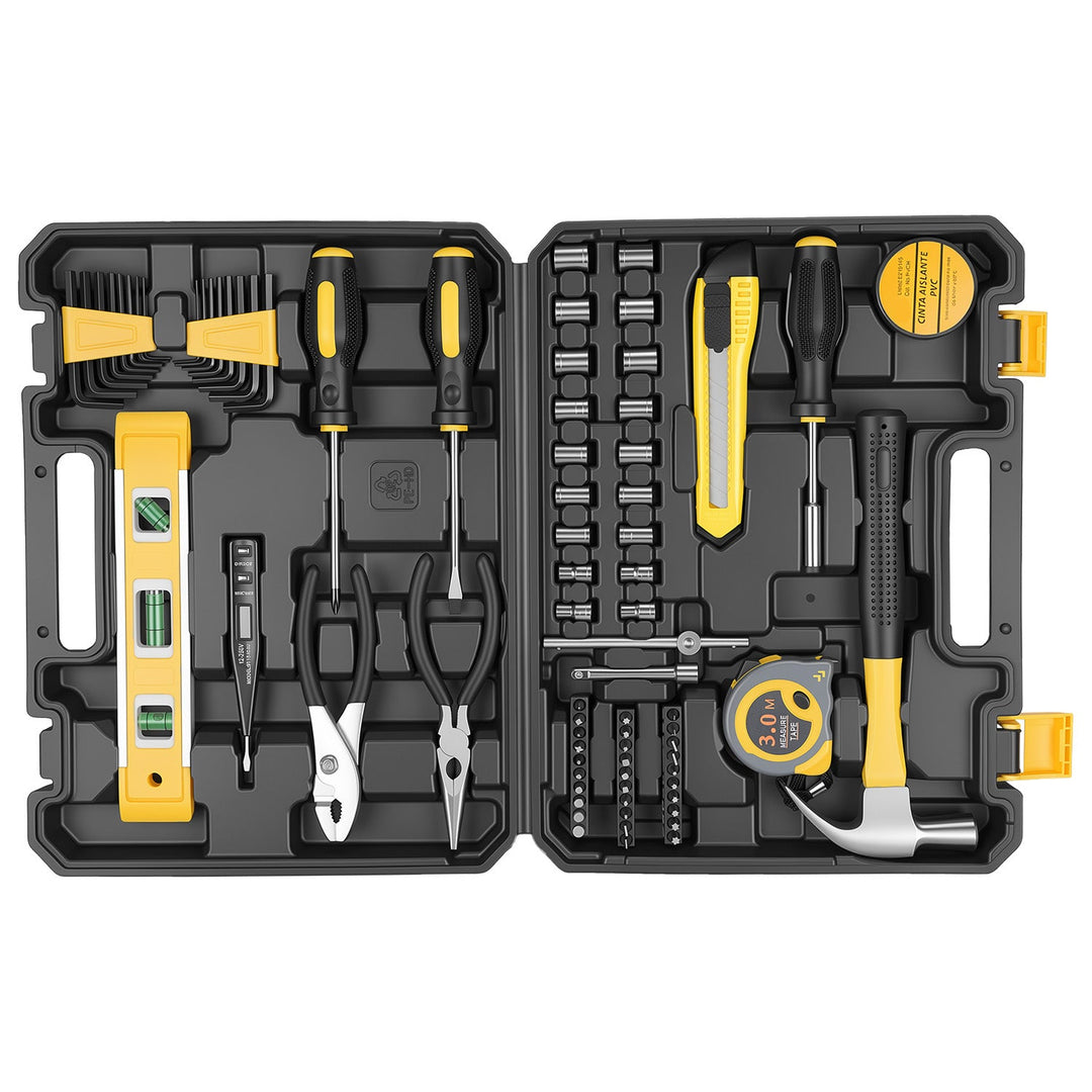 78-Piece Home Tool Set with Hammer, Pliers & Screwdrivers