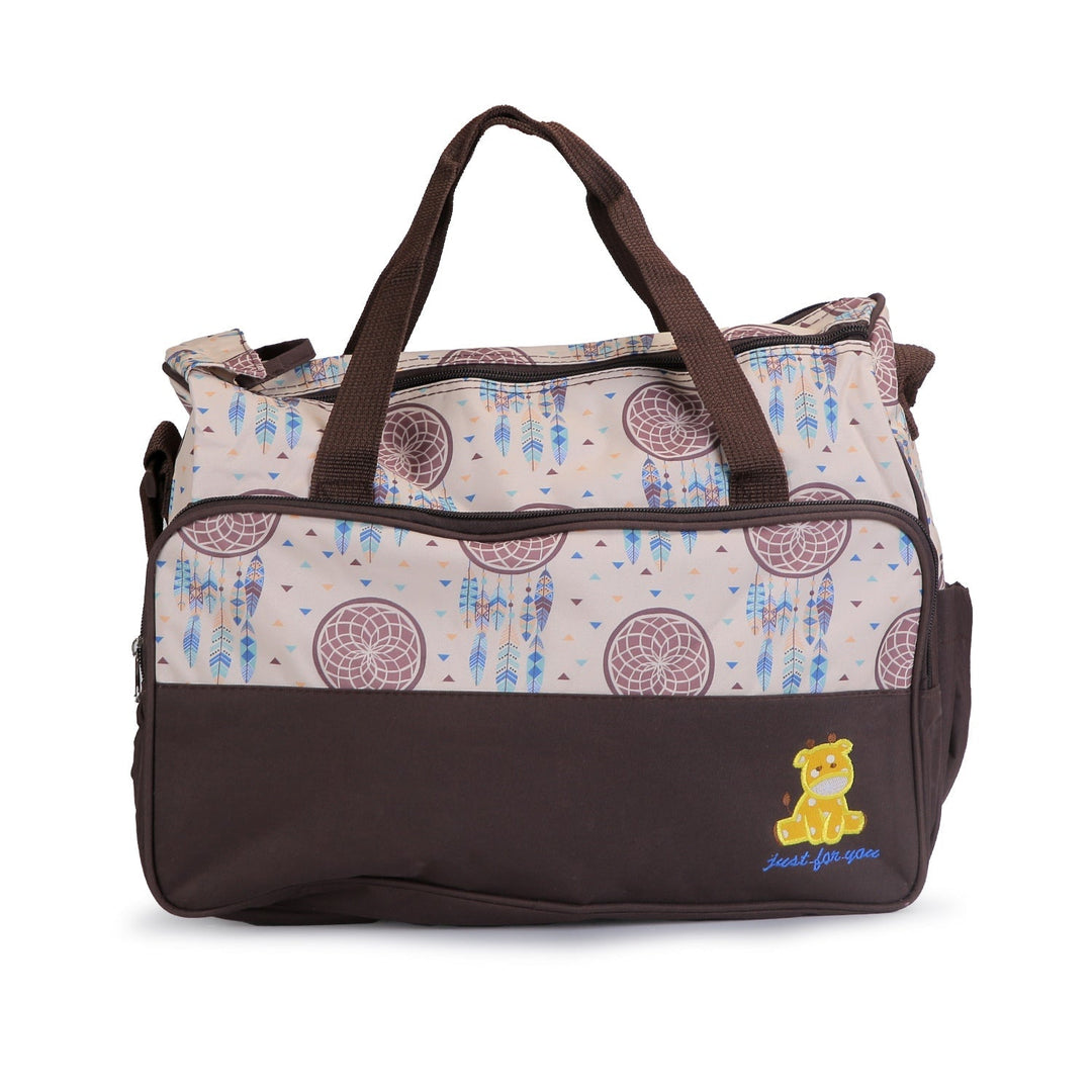5PCS Baby Diaper Bag Set, Multifunctional Mummy Handbags with Diaper Pad, Food Bag, Bottle Bag, Travel Tote for Mom & Dad