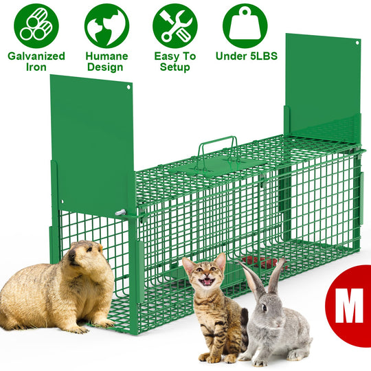 40in Live Animal Trap Cage - Humane Catch & Release