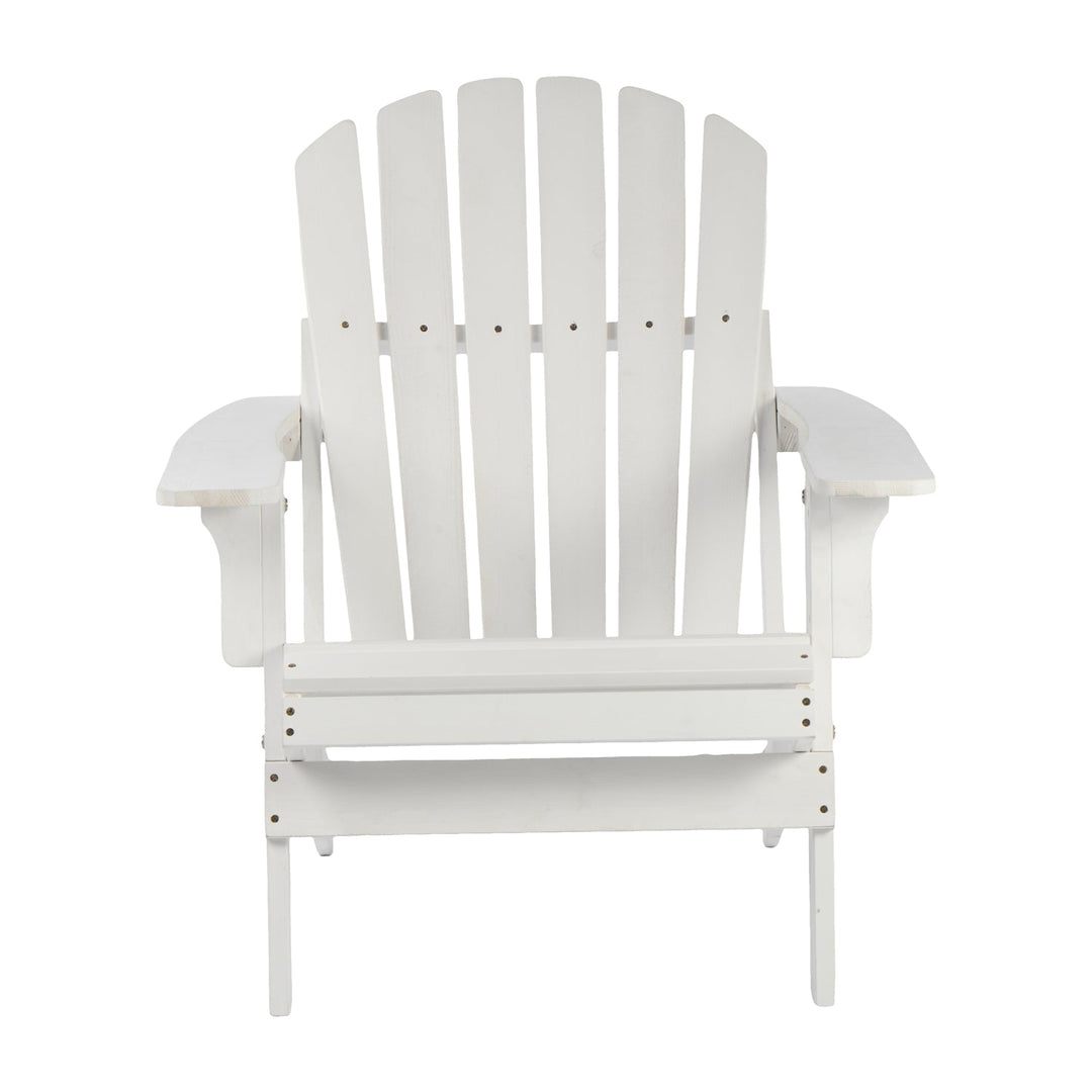 Folding Adirondack Chairs Set of 2 - Hemlock Wood Outdoor Seating