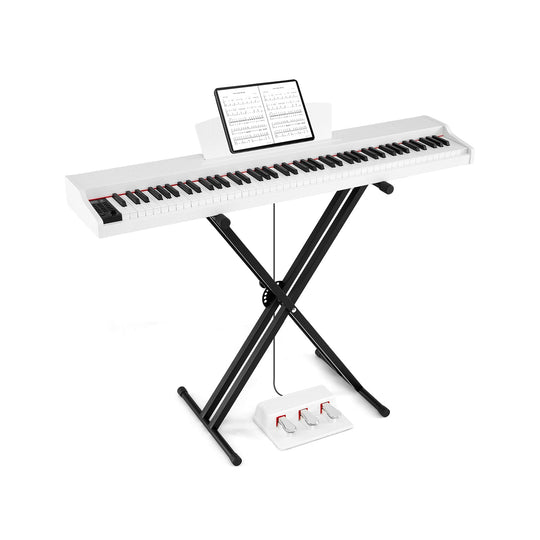 88-Key Keyboard Piano Set with Adjustable Stand
