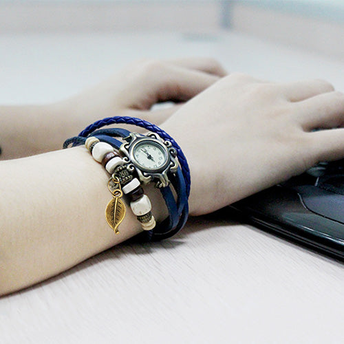 Boho Retro Handmade Leaf Watch