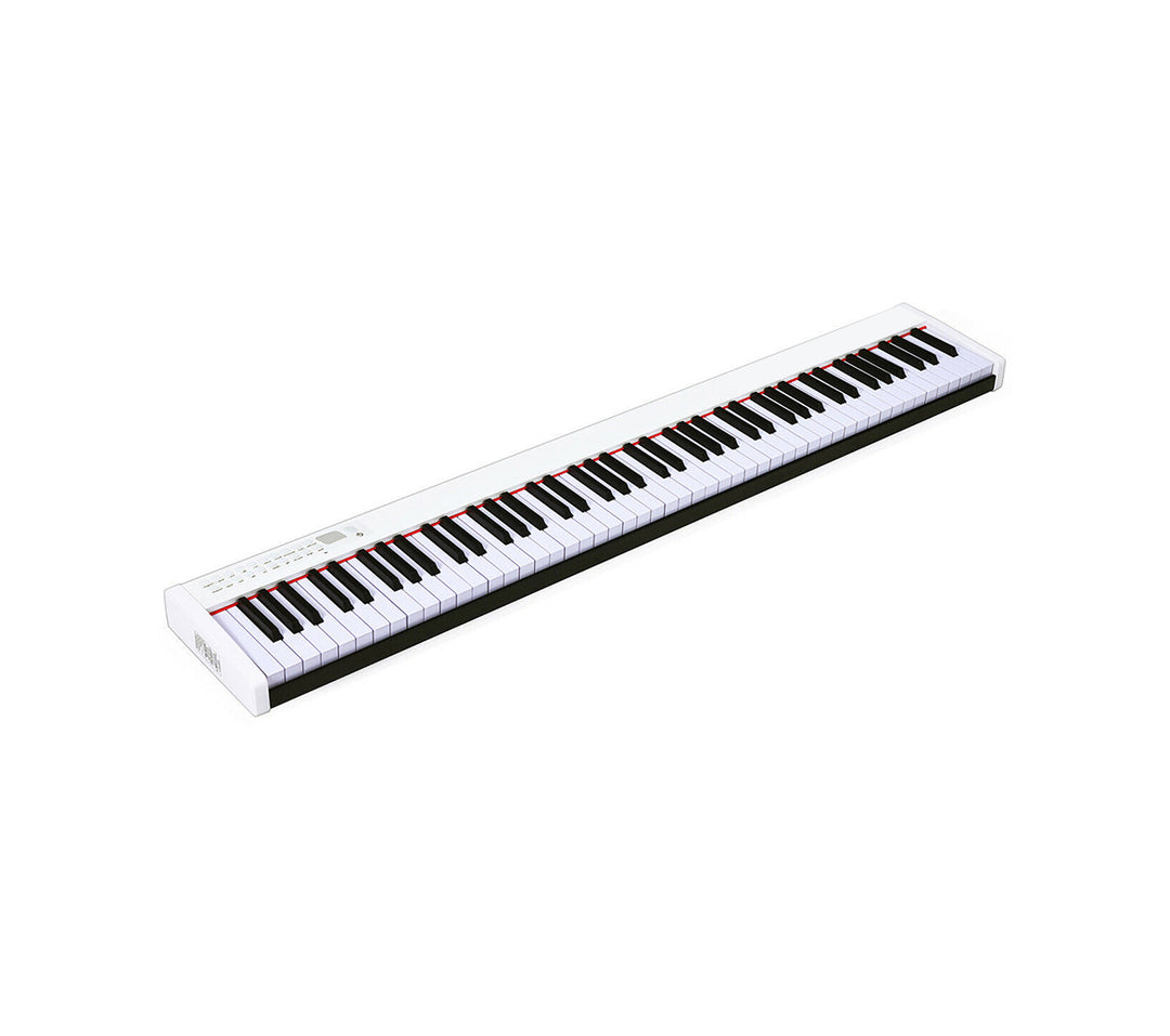 88-Key Portable Full-Size Semi-weighted Digital Piano Keyboard-White