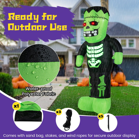 8.4 Feet Tall Halloween Inflatable Decoration Blow up Frankenstein Decoration