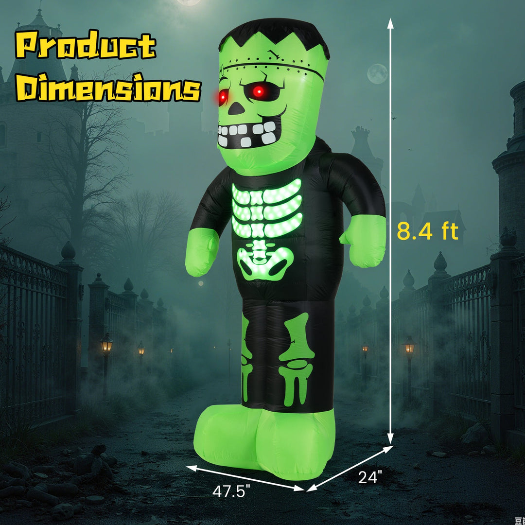 8.4 Feet Tall Halloween Inflatable Decoration Blow up Frankenstein Decoration