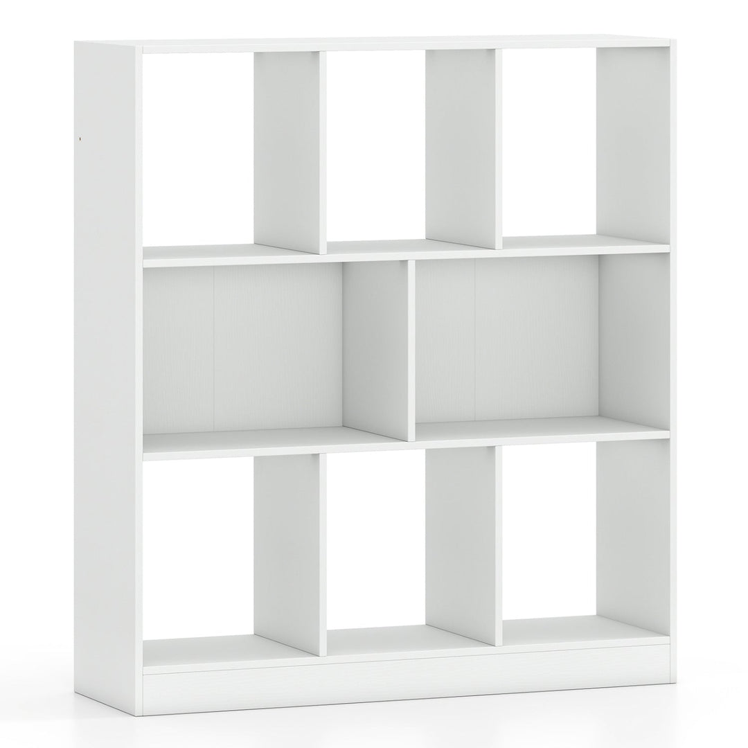 8-Cube Bookcase 3-Tier Storage Organizer with Anti-Tip Kit