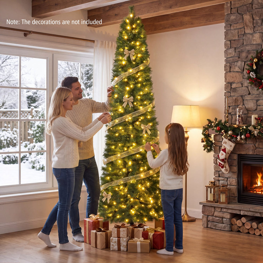 8 FT Artificial Pine Christmas Tree with 575 Branch Tips