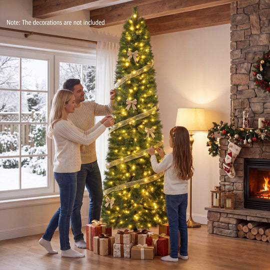 8 FT Artificial Pine Christmas Tree with 575 Branch Tips