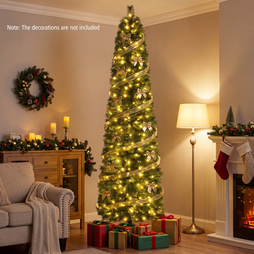 8 FT Artificial Pine Christmas Tree with 575 Branch Tips
