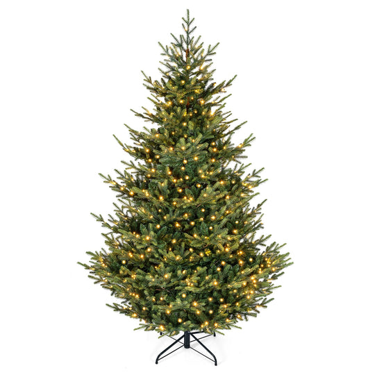 6 FT Pre-Lit Artificial Christmas Tree with 240 LED Lights