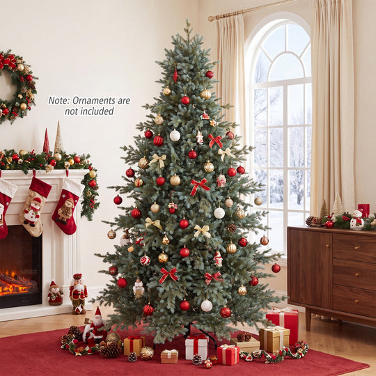 7 FT Pre-Lit Artificial Christmas Tree with 460 LED Lights