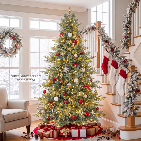 7 FT Pre-Lit Artificial Christmas Tree with 460 LED Lights