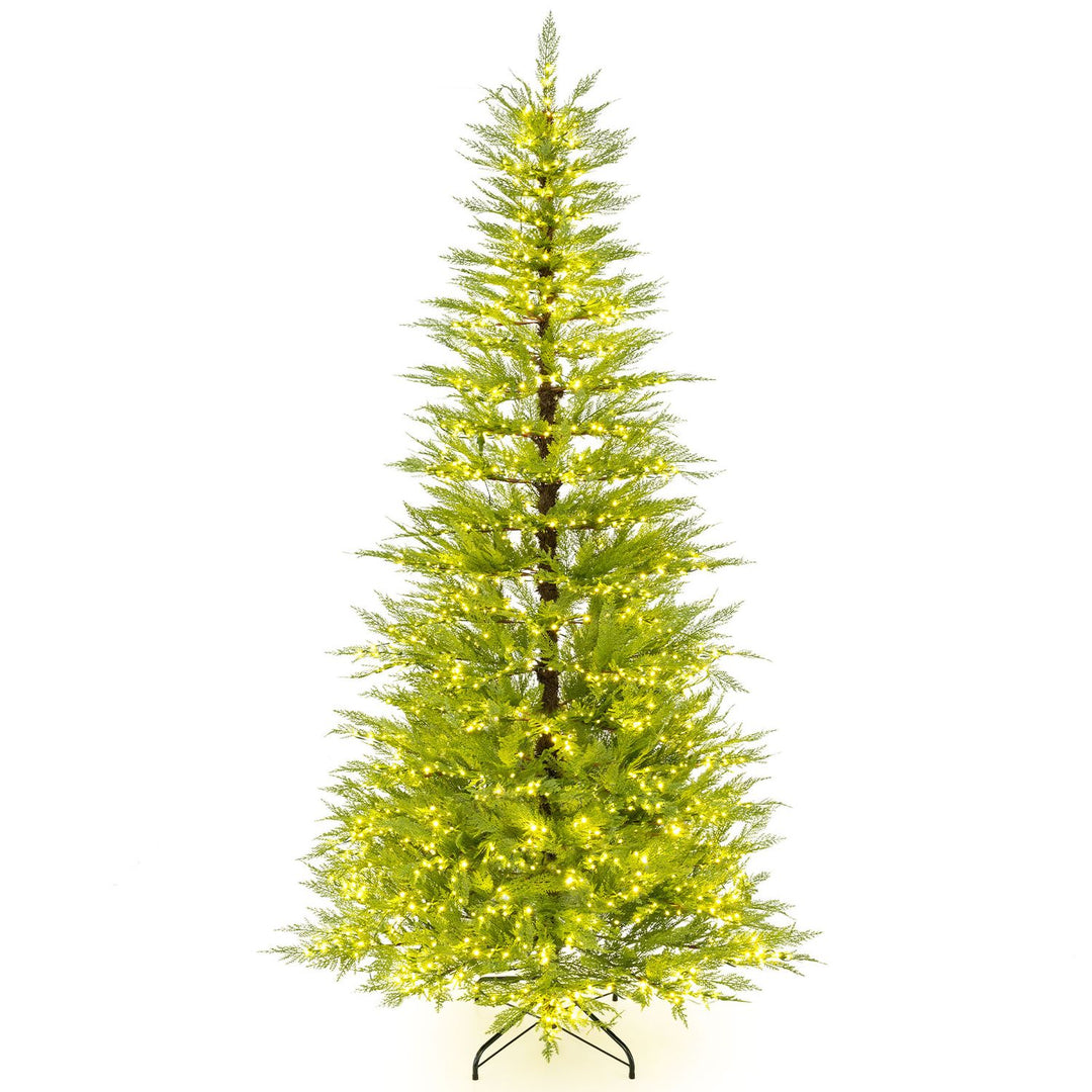 5 FT Pre-Lit Artificial Christmas Tree with 670 Warm White Lights
