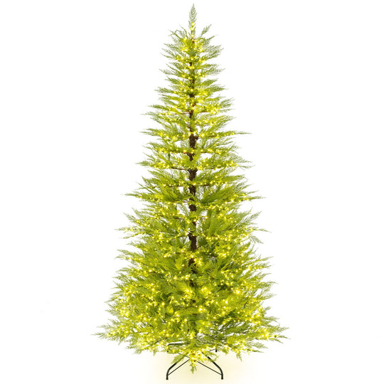 5 FT Pre-Lit Artificial Christmas Tree with 670 Warm White Lights
