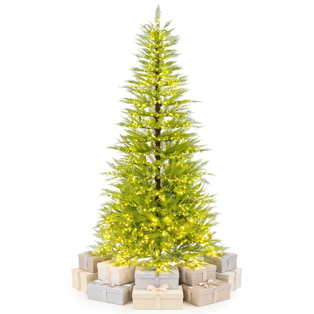 5 FT Pre-Lit Artificial Christmas Tree with 670 Warm White Lights