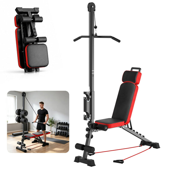 Multi-Functional Weight Bench with Pulley System