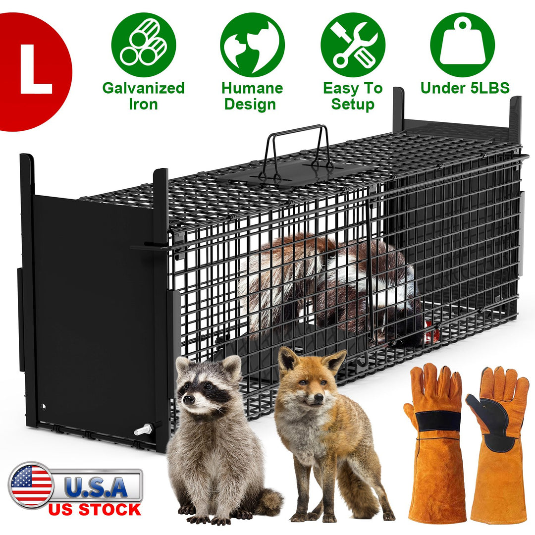 40in Live Animal Trap Cage - Humane Catch & Release