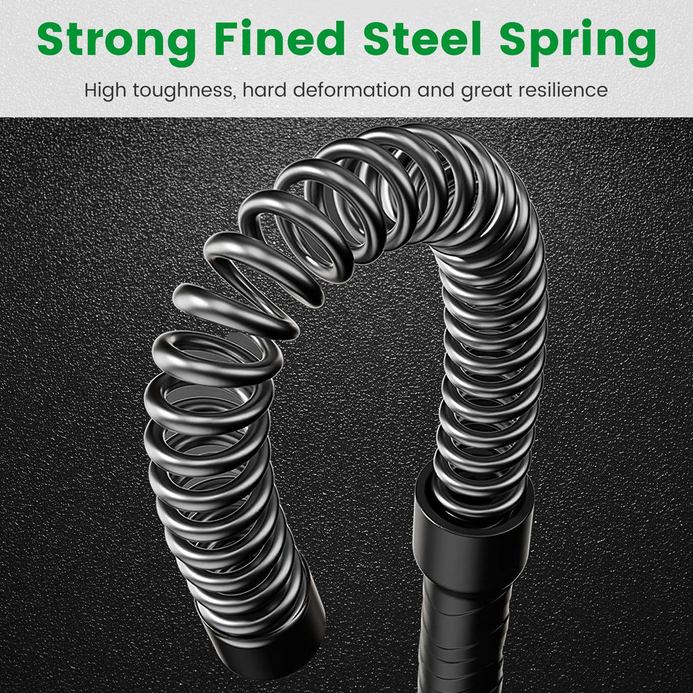 1Pair Ropeless Battle Ropes for Home Portable Compact Workout Exercise Training Battle Rope With Waist Strap for Women Men Strength Training Spring Ba