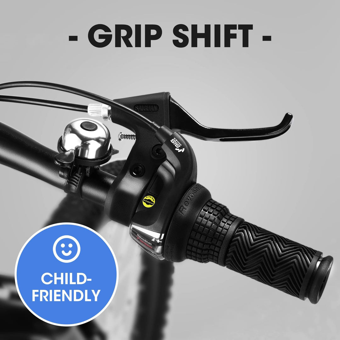 Forbidden to Sell on Temu 20 Inch Kids Mountain Bike, 7-Speed Boys Girls Bicycle with Front Suspension, Disc & V-Brake, 