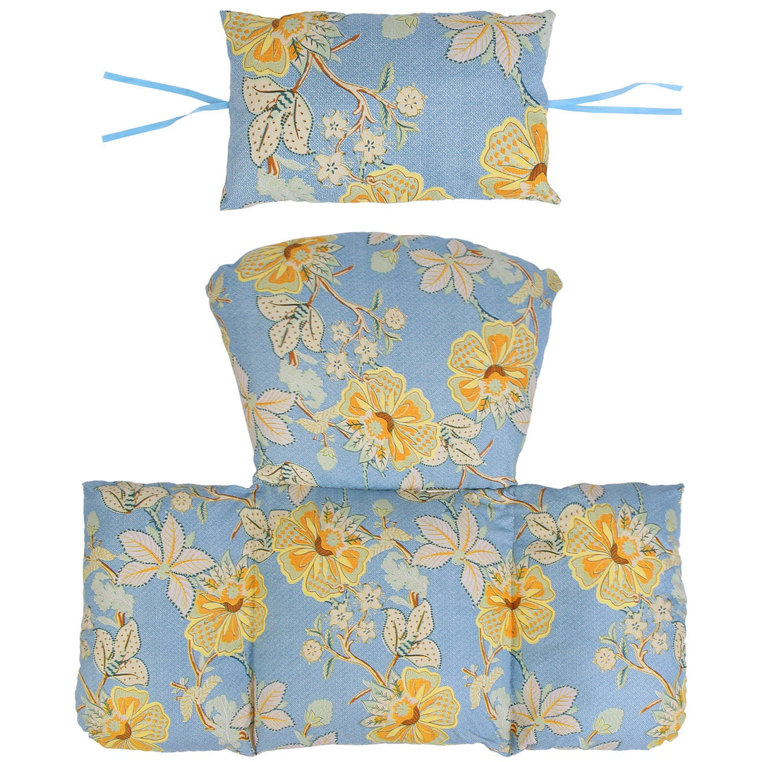 Egg Chair Cushion Hanging Basket Seat Cushion Thicken Soft Egg Swing Chair Pad Hanging Egg Chair Cushion with Headrest