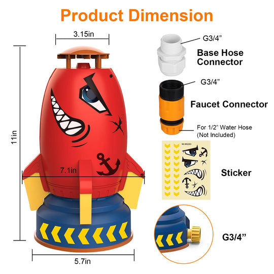 GBruno Rocket Sprinkler Launcher