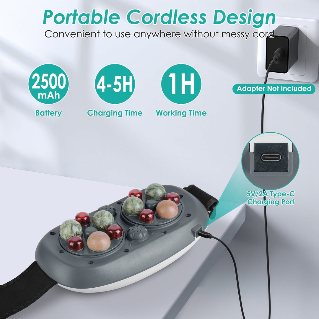Electric Tummy & Cellulite Massager – 5 Modes, 3 Heat, 3 Speeds