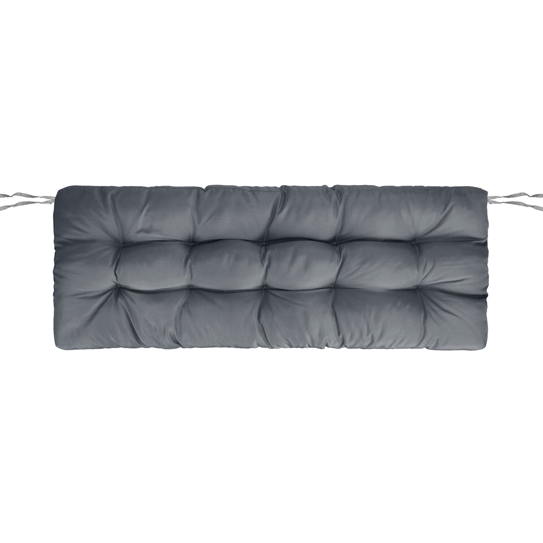Bench Seat Cushion For Indoor Outdoor Furniture Non Slip Long Chair Cushion with Ties Strap Waterproof Swing Cushion 51.18x19.68IN For Garden Patio Ba