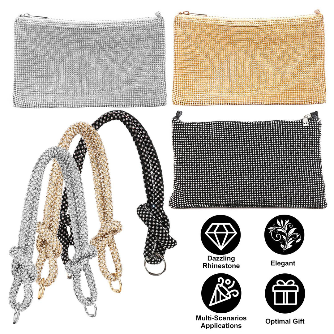 Rhinestone Evening Bag with Detachable Strap