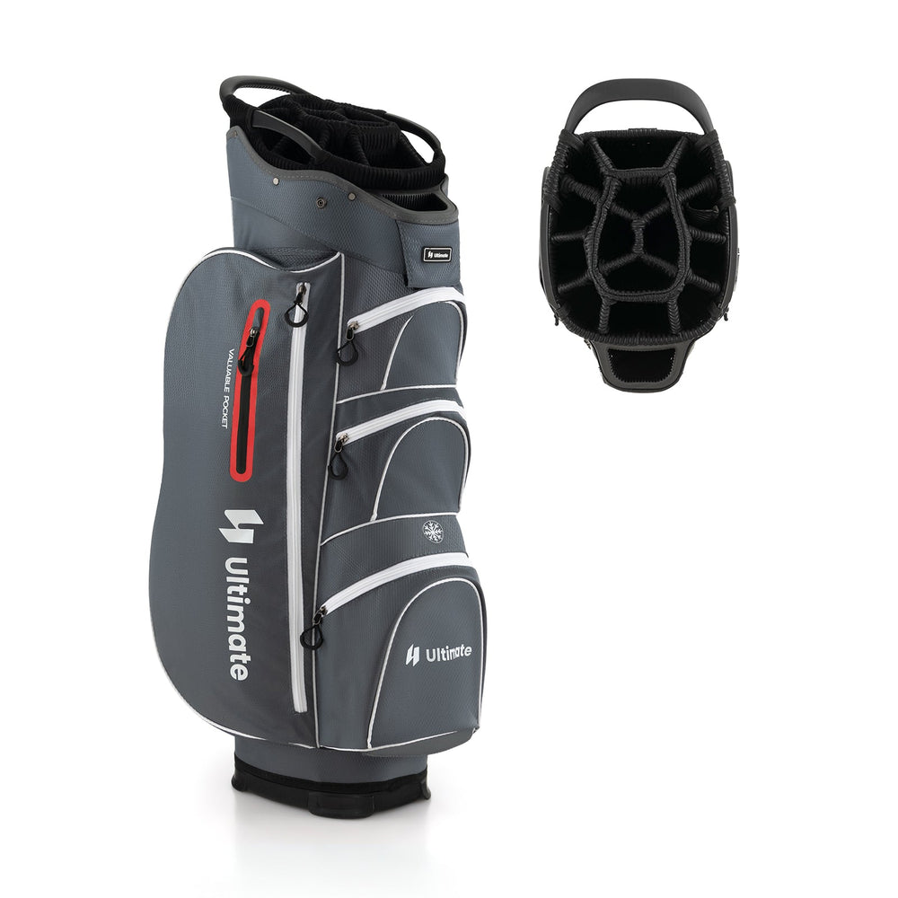 9.5 Inch Lightweight Golf Cart Bag with 15 Way Top Dividers