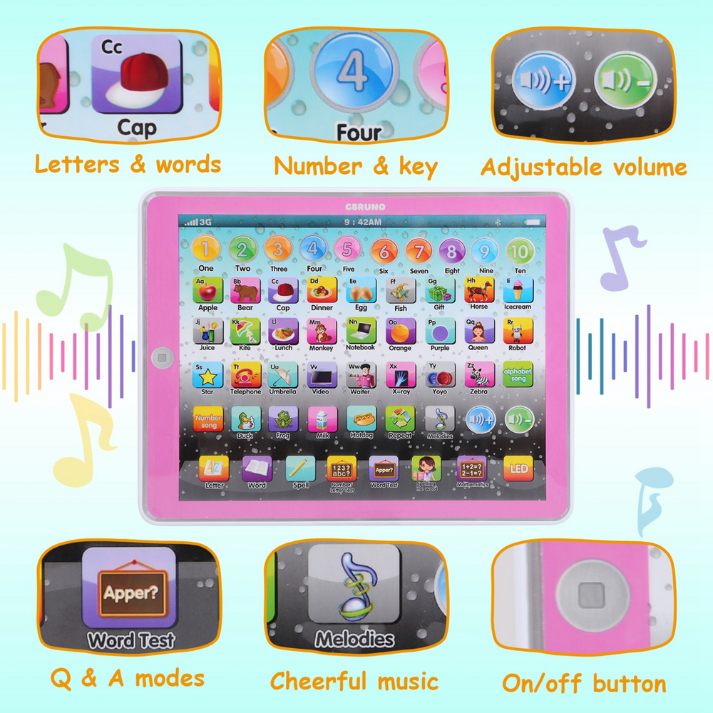 GBruno Tablet Toy Educational Learning Study