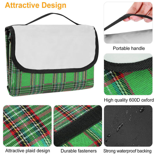 Foldable Waterproof Camping Blanket – 60"x78" Rug for Outdoor Travel