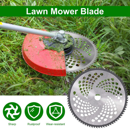 10" x 80T 9" x 36T Carbide Tip Brush Cutter Blades with Universal Adapter Kit Alloy Steel Blades Compatible with Brush Cutter Trimmer Weed Eater