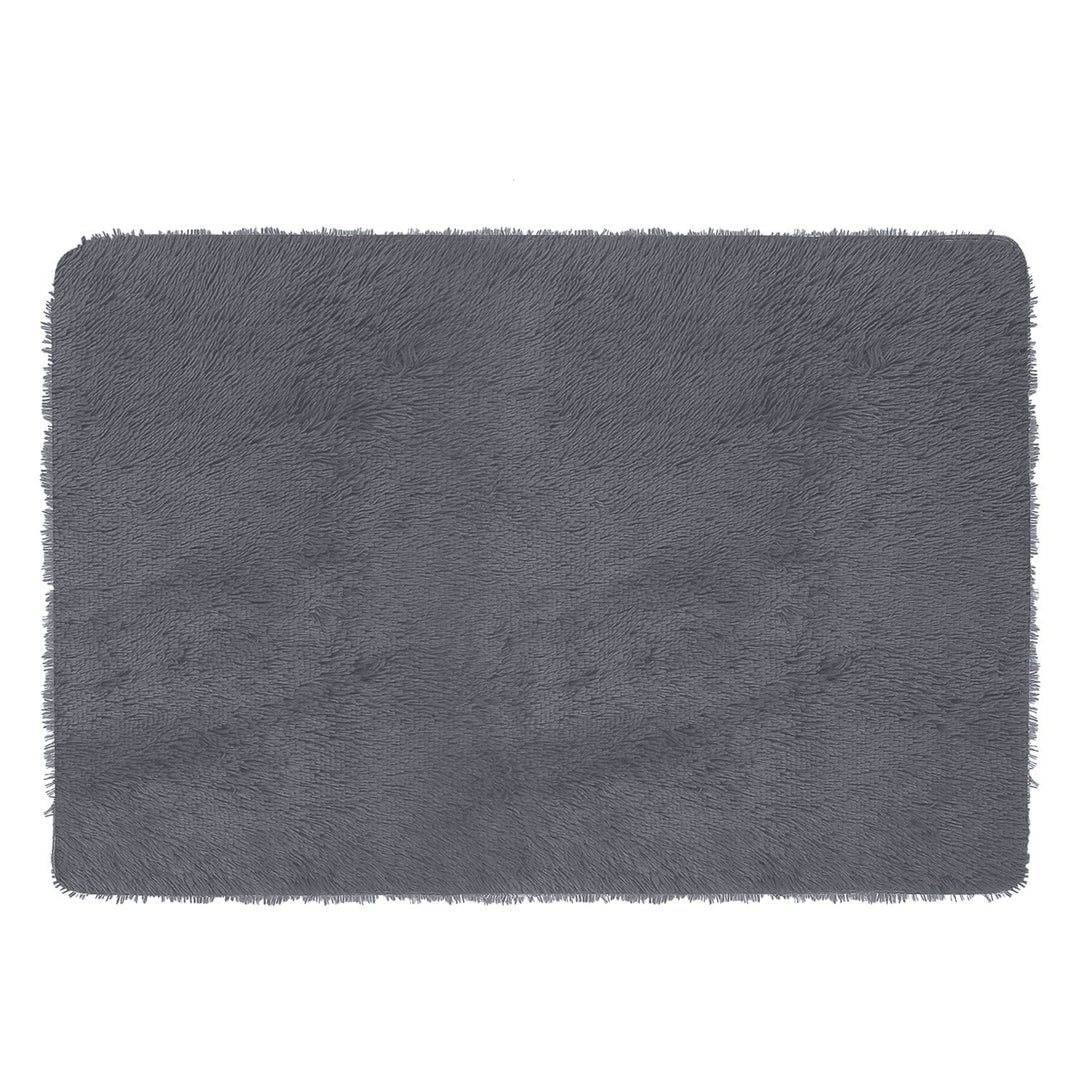 Fluffy Bedroom Rug 4Õ x 2.6Õ Anti-Skid Shaggy Area Rug Decorative Floor Carpet Mat for Nursery Bedroom Living Room