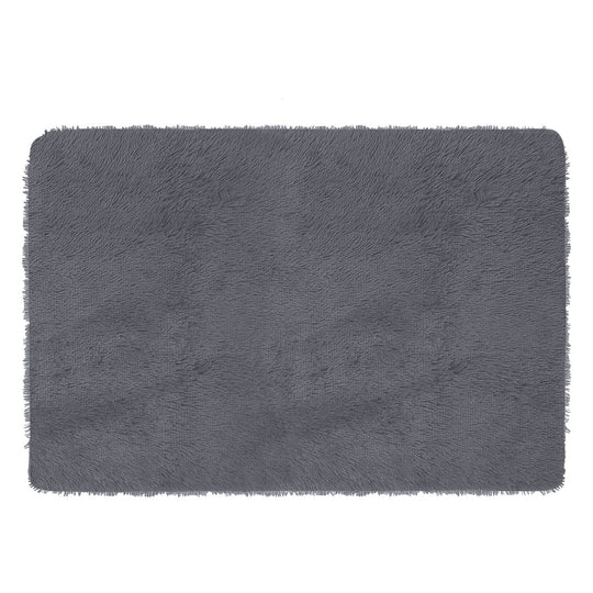 Fluffy Bedroom Rug 4Õ x 2.6Õ Anti-Skid Shaggy Area Rug Decorative Floor Carpet Mat for Nursery Bedroom Living Room